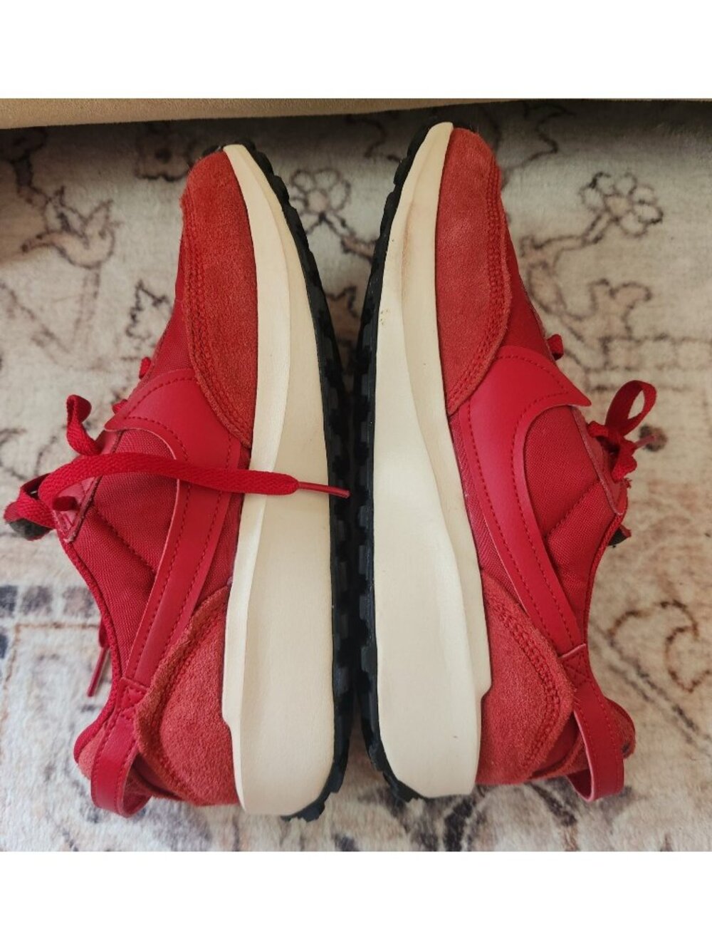 Nike Women's Sz. 7.5 Red Waffle Debut 'Gym Red' Sneakers - Picture 5 of 7